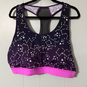LuLaRoe Purple and Pink Sports Bra with Racerback 3X